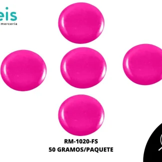 MEDIA PERLA METALIZADA REF: 6 mm FUCSIA 50 grs/pqt