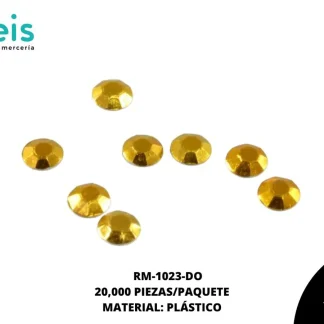 REMACHES PLANCHABLES DIAMANTADO RM-1023-DO 4mm 200 GRS/PQT DORADO