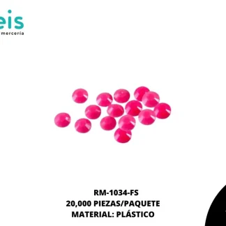 REMACHES PLANCHABLES DIAMANTADO RM-1034-FS 3mm 20 MILL/PQT FUCSIA