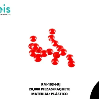 REMACHES PLANCHABLES DIAMANTADO RM-1034-RJ 3mm 20 MILL/PQT ROJO