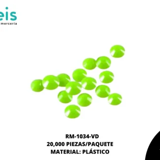 REMACHES PLANCHABLES DIAMANTADO RM-1034-VD 3mm 20 MILL/PQT VERDE