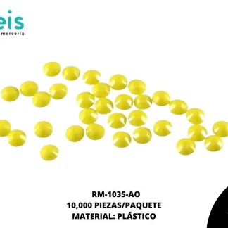 REMACHES PLANCHABLES DIAMANTADO RM-1035-AO 4mm 10 MILL/PQT AMARILLO