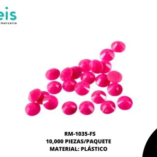 REMACHES PLANCHABLES DIAMANTADO RM-1035-FS 4mm 10 MILL/PQT FUCSIA