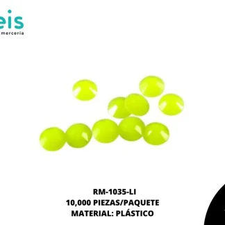 REMACHES PLANCHABLES DIAMANTADO RM-1035-LI 4mm 10 MILL/PQT LIMON