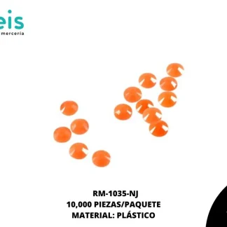 REMACHES PLANCHABLES DIAMANTADO RM-1035-NJ 4mm 10 MILL/PQT NARANJA