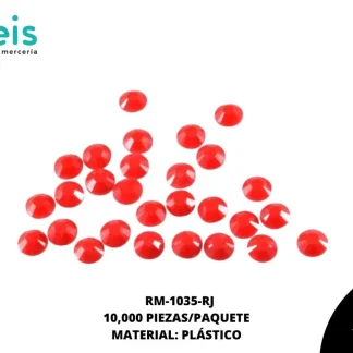 REMACHES PLANCHABLES DIAMANTADO RM-1035-RJ 4mm 10 MILL/PQT ROJO