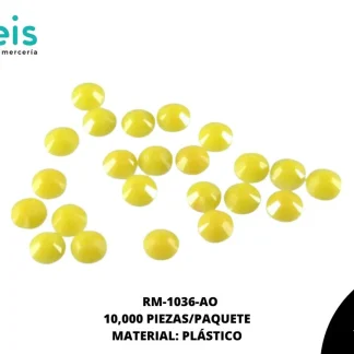 REMACHES PLANCHABLES DIAMANTADO RM-1036-AO 5mm 10 MILL/PQT AMARILLO