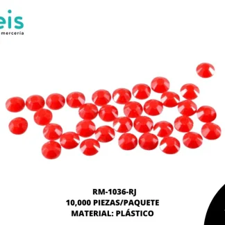 REMACHES PLANCHABLES DIAMANTADO RM-1036-RJ 5mm 10 MILL/PQT ROJO