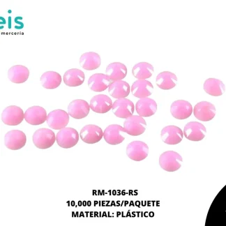 REMACHES PLANCHABLES DIAMANTADO RM-1036-RS 5mm 10 MILL/PQT ROSA