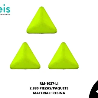 REMACHES PLANCHABLES TRIANGULO NEON RM-1037-LI 6mmX6mm 2,880 PZ/PQT LIMON