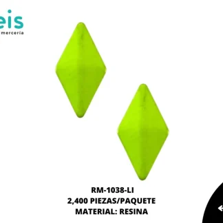 REMACHES PLANCHABLES ROMBO NEON RM-1038-LI 6mmX10mm 2,400 PZ/PQT LIMON