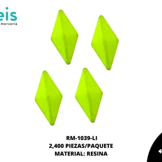 REMACHES PLANCHABLES ROMBO RM-1039-LI 6mmX12mm 2,400 PZ/PQT LIMON