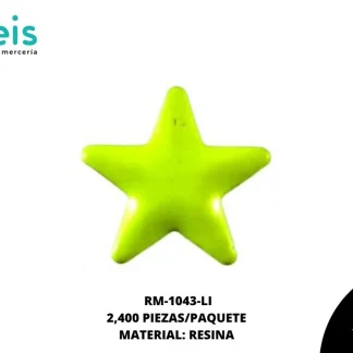 REMACHES PLANCHABLES ESTRELLA NEON RM-1043-LI 8mm 2,400 PZ/PQT LIMON