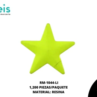 REMACHES PLANCHABLES ESTRELLA NEON RM-1044-LI 13mm 1,200 PZ/PQT LIMON
