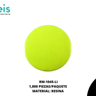 REMACHES PLANCHABLES REDDONDO NEON RM-1045-LI 8mm 1,800 PZ/PQT LIMON