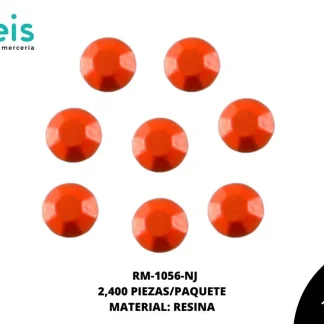 REMACHES PLANCHABLES DIAMANTADO NEON RM-1056-NJ 3mm 2,400 PZ/PQT NARANJA