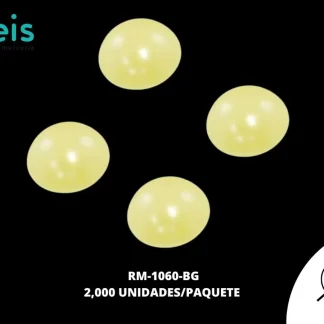 MEDIA PERLA ADHESIVA REF: 10 mm BEIGE 2 mill/pqt