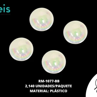 MEDIA PERLA ADHESIVA RED 10mm REF: SP-10 BLANCO BOREAL 2140 u/pqt(.5kg)