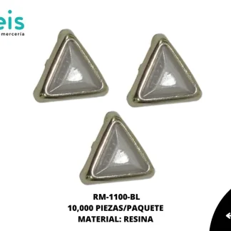 REMACHES METAL TACHE TRIANGULO RM-1100-BL 8mmX8mm 10 MILL/PQT BLANCO