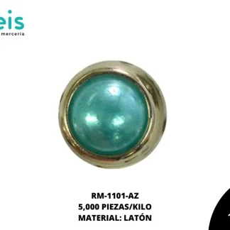 REMACHES METAL TACHE CIRCULAR RM-1101-AZ 8mm 5 MILL/PQT AZUL