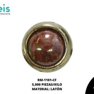 REMACHES METAL TACHE CIRCULAR RM-1101-CF 8mm 5 MILL/PQT CAFÉ