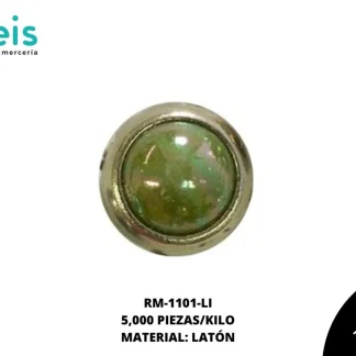 REMACHES METAL TACHE CIRCULAR RM-1101-LI 8mm 5 MILL/PQT LIMON