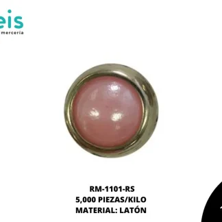 REMACHES METAL TACHE CIRCULAR RM-1101-RS 8mm 5 MILL/PQT ROSA