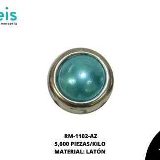 REMACHES METAL TACHE CIRCULAR RM-1102-AZ 10mm 5 MILL/PQT AZUL
