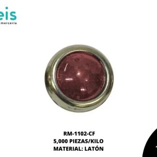 REMACHES METAL TACHE CIRCULAR RM-1102-CF 10mm 5 MILL/PQT CAFÉ