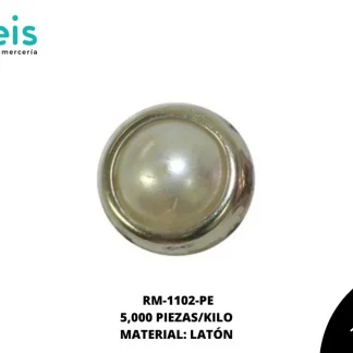 REMACHES METAL TACHE CIRCULAR RM-1102-PE 10mm 5 MILL/PQT PERLA