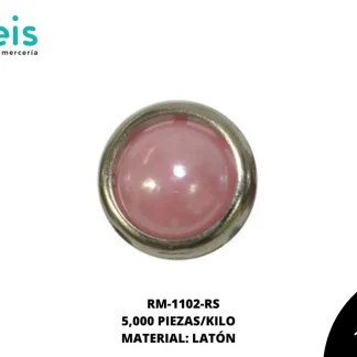 REMACHES METAL TACHE CIRCULAR RM-1102-RS 10mm 5 MILL/PQT ROSA