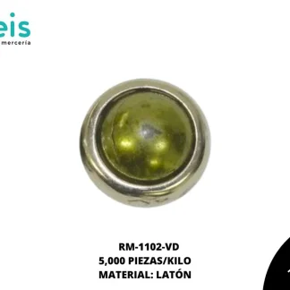 REMACHES METAL TACHE CIRCULAR RM-1102-VD 10mm 5 MILL/PQT VERDE