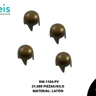 REMACHES METAL TACHE PEPA RM-1104-PV 3mm 21 MILL/PQT LATON VIEJO