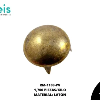 REMACHES METAL TACHE REDONDO RM-1108-PV 15mm 1,700 PZ/KG LATON VIEJO