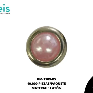 REMACHES METAL TACHE CIRCULAR RM-1109-RS 6mm 10 MILL/PQT ROSA