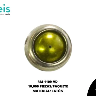 REMACHES METAL TACHE CIRCULAR RM-1109-VD 6mm 10 MILL/PQT VERDE