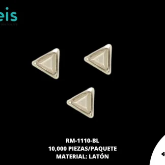 REMACHES METAL TACHE TRIANGULO RM-1110-BL 5mmX5mm 10 MILL/PQT BLANCO
