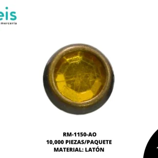 REMACHES METAL TACHE PIEDRA RM-1150-AO 6mm 10 MILL/PQT AMARILLO