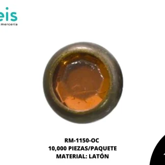 REMACHES METAL TACHE PIEDRA RM-1150-OC 6mm 10 MILL/PQT OCRE