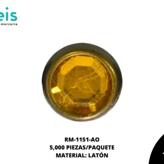 REMACHES METAL TACHE PIEDRA RM-1151-AO 8mm 5 MILL/PQT AMARILLO