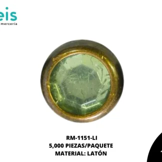 REMACHES METAL TACHE PIEDRA RM-1151-LI 8mm 5 MILL/PQT LIMON