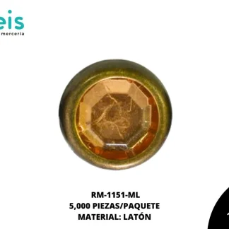 REMACHES METAL TACHE PIEDRA RM-1151-ML 8mm 5 MILL/PQT MIEL