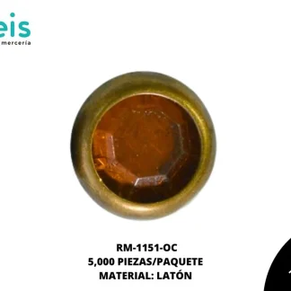 REMACHES METAL TACHE PIEDRA RM-1151-OC 8mm 5 MILL/PQT OCRE
