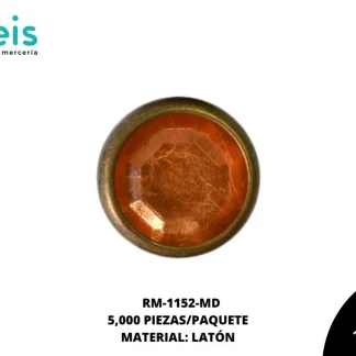 REMACHES METAL TACHE PIEDRA RM-1152-MD 10mm 5 MILL/PQT MANDARINA
