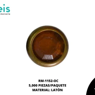 REMACHES METAL TACHE PIEDRA RM-1152-OC 10mm 5 MILL/PQT OCRE