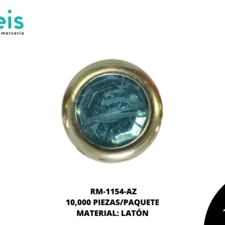 REMACHES METAL TACHE PIEDRA RM-1154-AZ 6mm 10 MILL/PQT AZUL