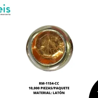 REMACHES METAL TACHE PIEDRA RM-1154-CC 6mm 10 MILL/PQT CLARO