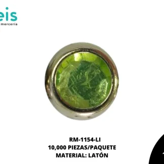 REMACHES METAL TACHE PIEDRA RM-1154-LI 6mm 10 MILL/PQT LIMON