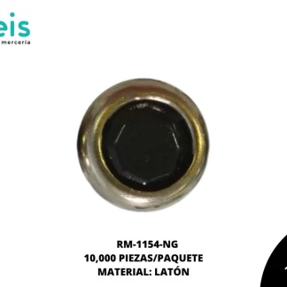 REMACHES METAL TACHE PIEDRA RM-1154-NG 6mm 10 MILL/PQT NEGRO