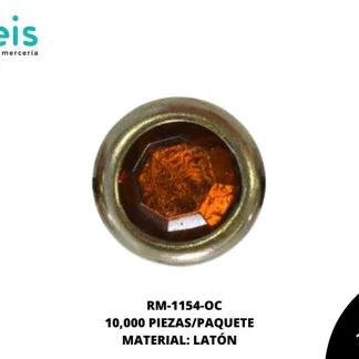 REMACHES METAL TACHE PIEDRA RM-1154-OC 6mm 10 MILL/PQT OCRE